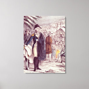 George Washington på dalsmedjan Canvastryck