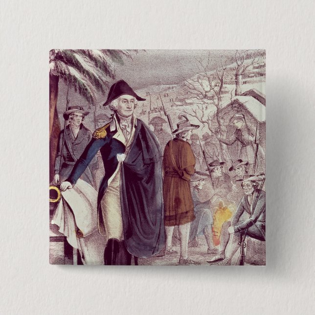 George Washington på dalsmedjan Knapp (Framsida)