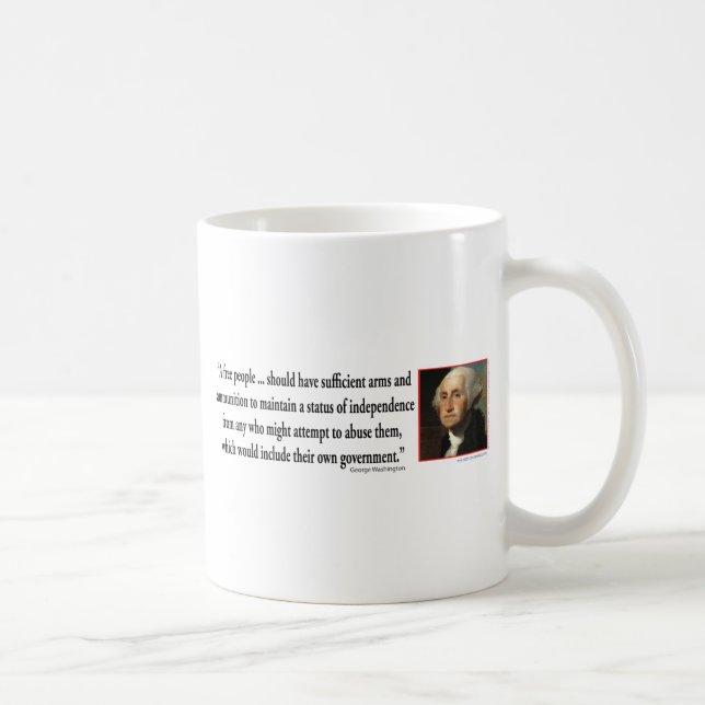 George Washington på Gun Högers Kaffemugg (Höger)