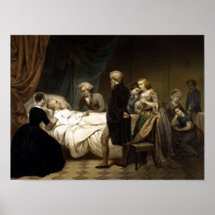 George Washington på hans dödsbädd Poster