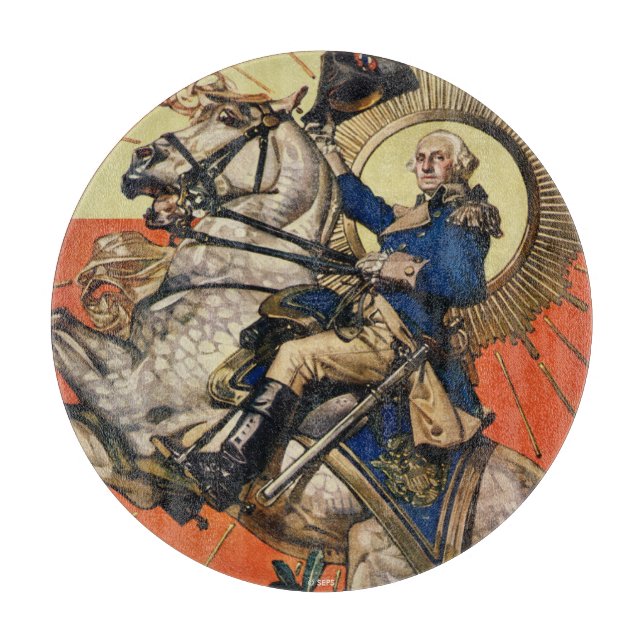 George Washington på hästrygg (Framsidan)