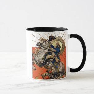 George Washington på hästrygg Mugg