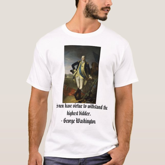 George Washington på Princeton, få manar har vi… T Shirt (Framsida)
