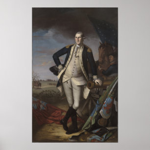 George Washington på striden av Princeton, 1781 Poster