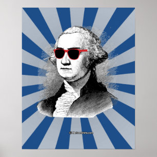 George Washington partyexponeringsglas Poster