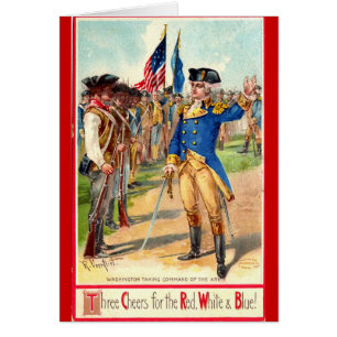 George Washington Patriotic Hälsningskort