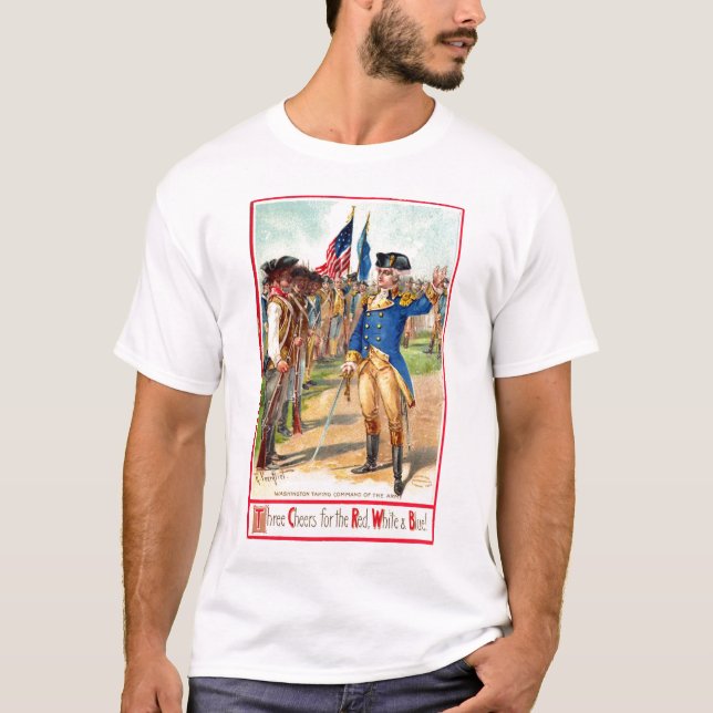 George Washington Patriotic Tee Shirt (Framsida)