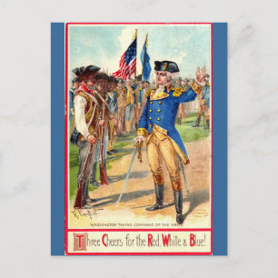 George Washington Patriotic Vykort