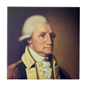 George Washington porträtt (1790) Kakelplatta