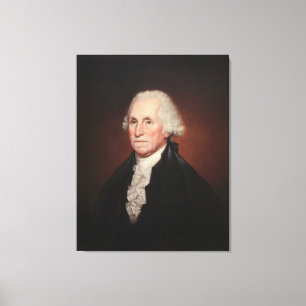 GEORGE WASHINGTON Porträtt av Rembrandt Peale Canvastryck