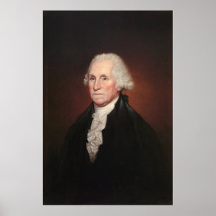 GEORGE WASHINGTON Porträtt av Rembrandt Peale Poster