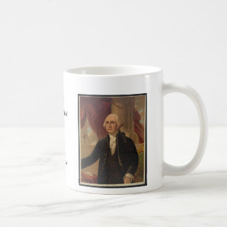 George Washington porträtt & citationsteckenmugg Kaffemugg