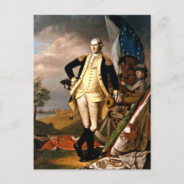George Washington, porträtt, förste presidenten Vykort (Framsida)
