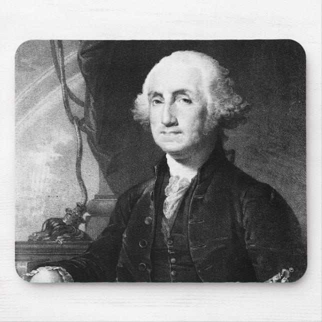 George Washington Porträtt mousepad Musmatta (Framsidan)