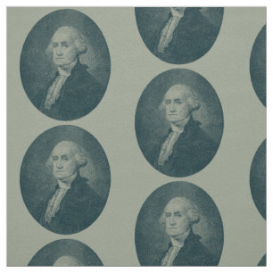 George Washington Porträtt Oval Tyg