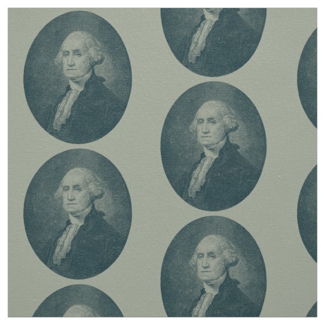 George Washington Porträtt Oval Tyg (Provkarta)
