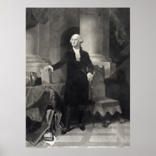 "George Washington Porträtt" poster/skriver ut Poster