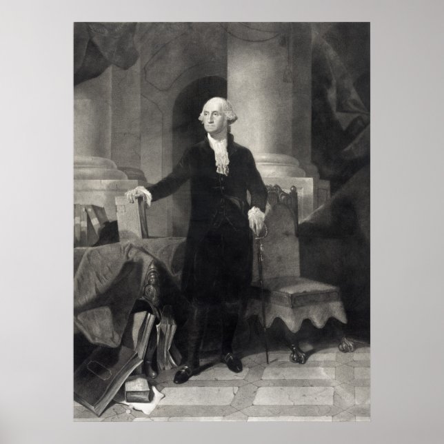 "George Washington Porträtt" poster/skriver ut Poster (Framsidan)