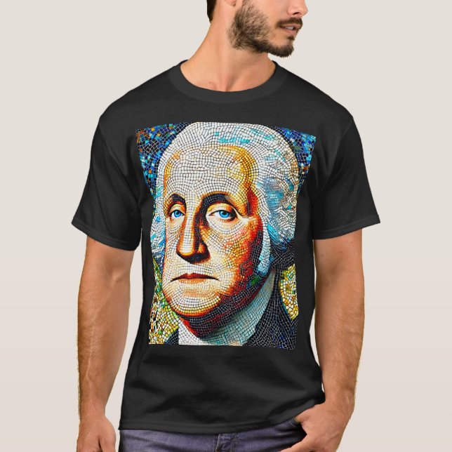 George Washington porträtt T-shirt (Framsida)