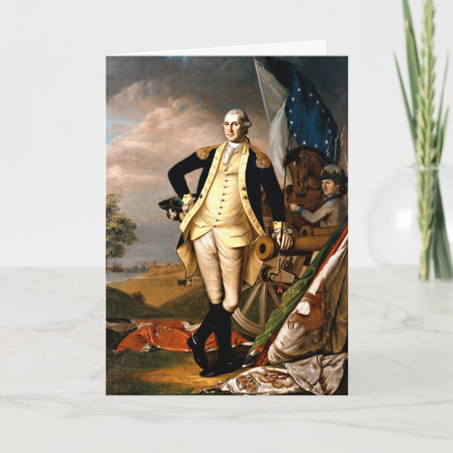 George Washington, porträtt till förste presidente Kort (Framsida)
