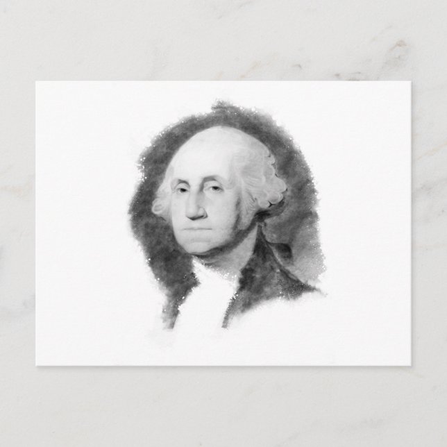 George Washington Porträtt vykort (Framsida)