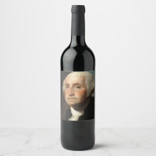 George Washington President Vinflaska Etikett