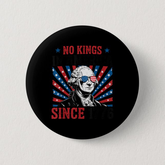 George Washington Protestskylt Demokrati Inga Kung Knapp (Framsida)