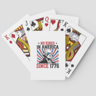 George Washington-protestskylt Inga kungar i Ameri Casinokort