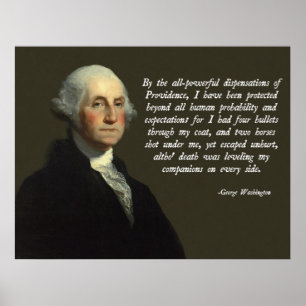 George Washington Providence Quote Poster