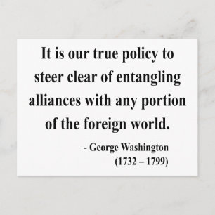 George Washington Quote 5a Vykort
