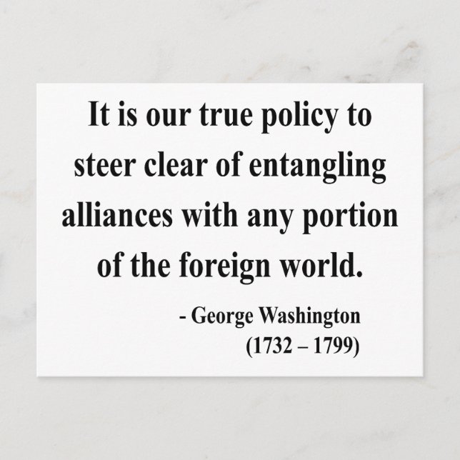 George Washington Quote 5a Vykort (Framsida)