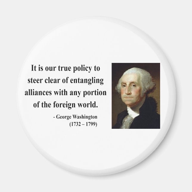George Washington Quote 5b Magnet (Framsidan)