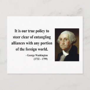 George Washington Quote 5b Vykort