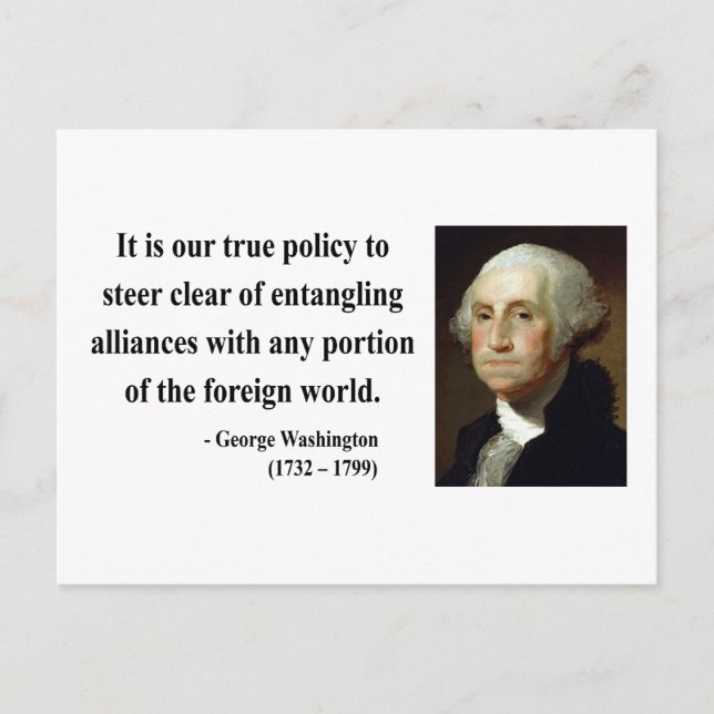 George Washington Quote 5b Vykort (Framsida)