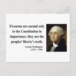 George Washington Quote 6b Vykort