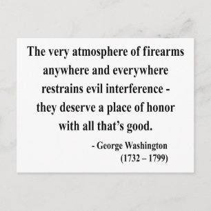 George Washington Quote 7a Vykort