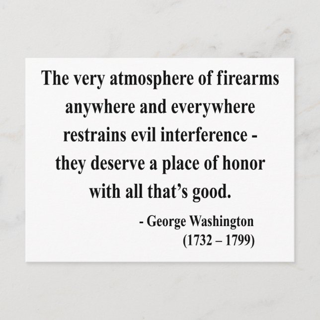 George Washington Quote 7a Vykort (Framsida)