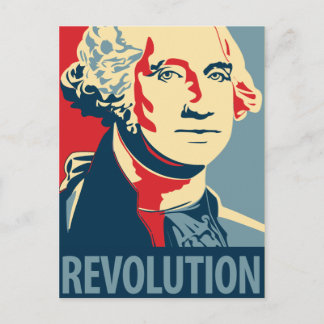 George Washington - revolution: OHP-vykort Vykort