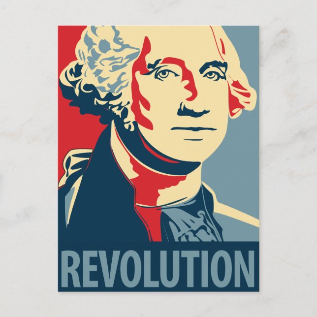 George Washington - revolution: OHP-vykort Vykort (Framsida)
