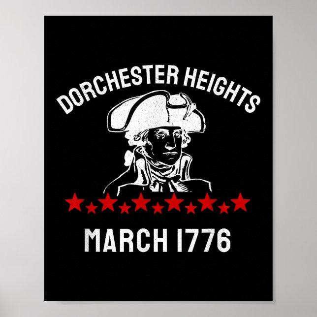 George Washington Revolutionary Krig Dorchester He Poster (Framsidan)