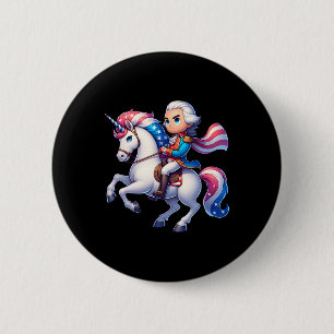 George Washington Riding A Unicorn 4:e juli Vin Knapp