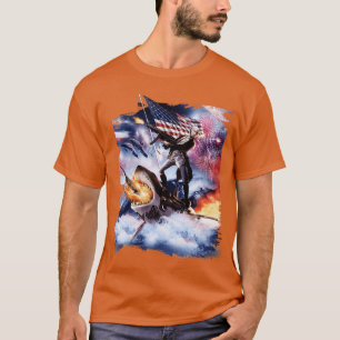 George Washington Riding Shark T Shirt