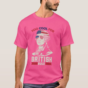 George Washington Roligt Stars Strips USA Flagga 4 T Shirt