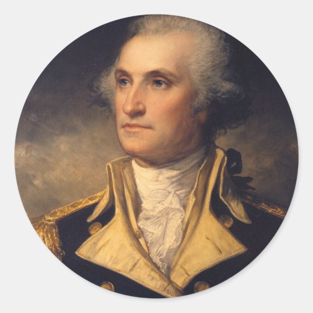 George Washington Runt Klistermärke (Framsida)