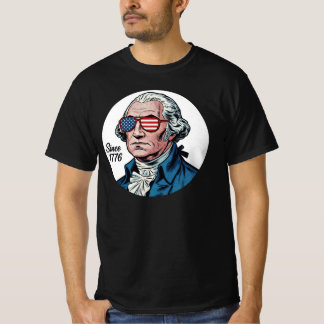 George Washington sedan 1776 | 4 juli T-shirt