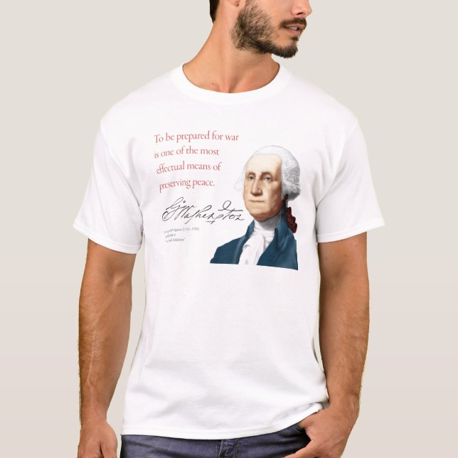 George Washington Shirt #1 "Krig och fred" Tee (Framsida)