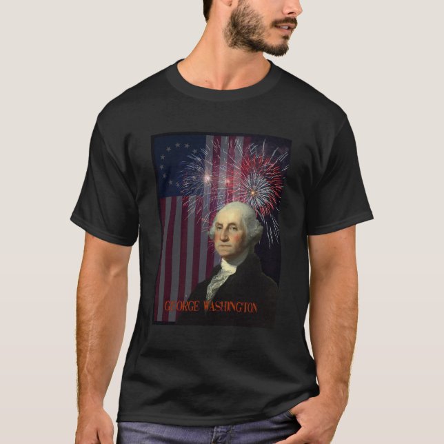 George Washington skjorta Tee Shirt (Framsida)