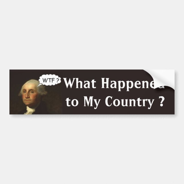 George Washington snurr i hans grav Bildekal (Framsidan)