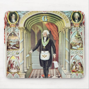 George Washington som en frimurare Musmatta