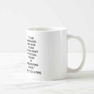 George Washington som förbereder sig för Kaffemugg